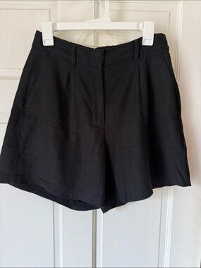 Old navy linen High-Rise Black Women’s Shorts - Classic Tailored Fit 5” inseam